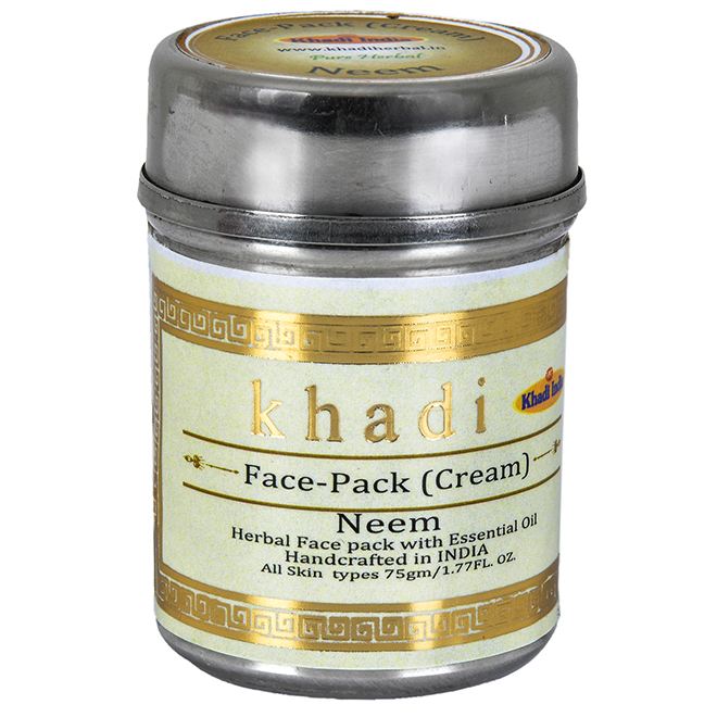 Маска для лица (крем) -Сандаловое дерево (Face-Pack (Cream) - Neem Ним) Хади Индия (Khadi India)