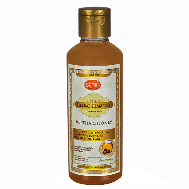 Травяной шампунь Ритха и Мед (Herbal Shampoo- Reetha&Honey) Хади Индия (Khadi India)2
